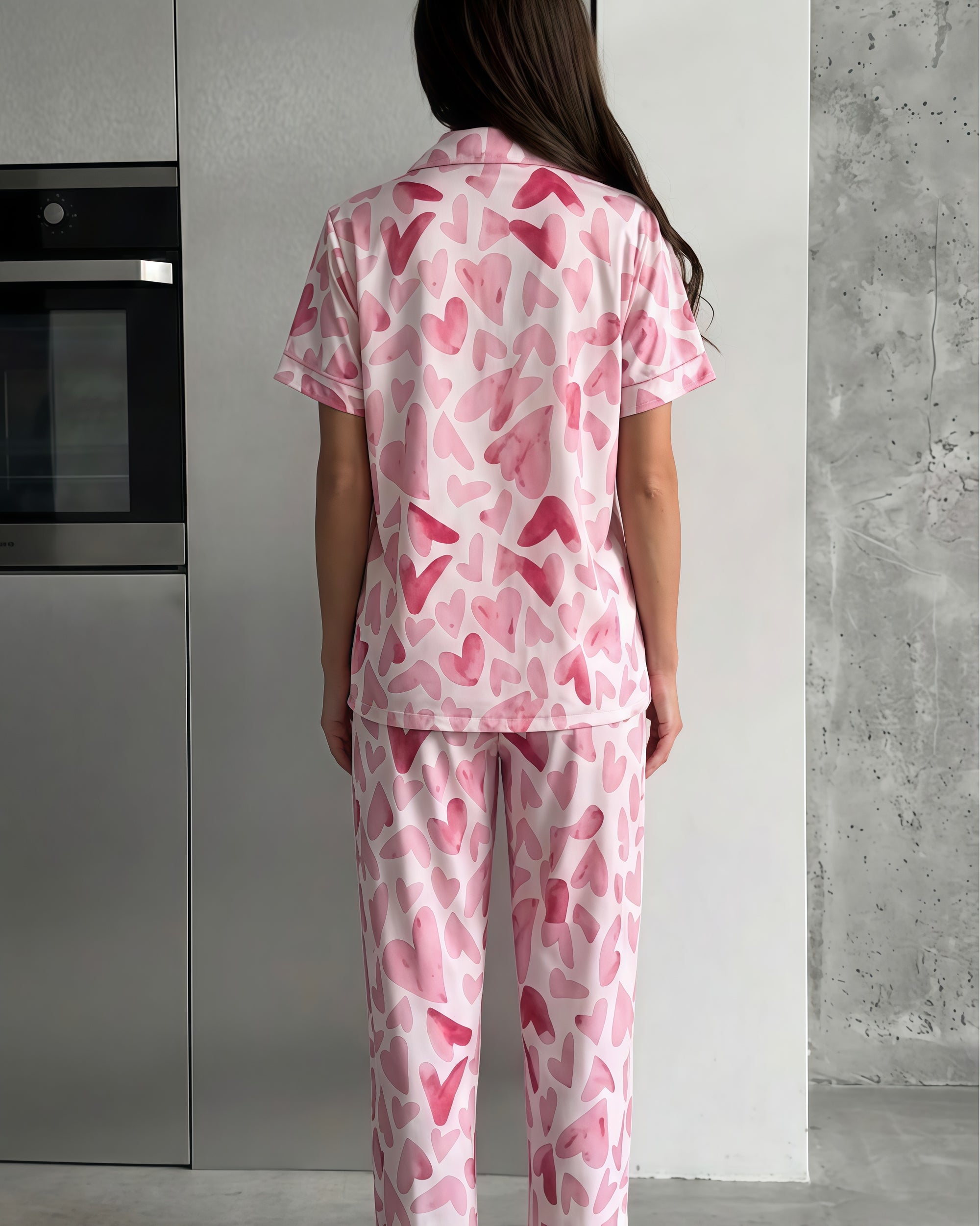 Pink Heart Pajama Set