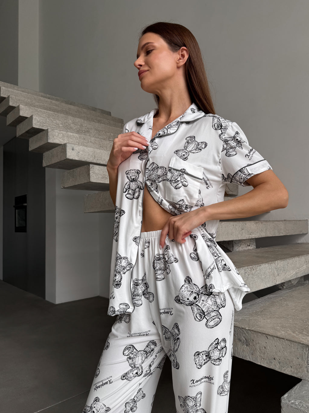 Cozy Teddy Pajama Set