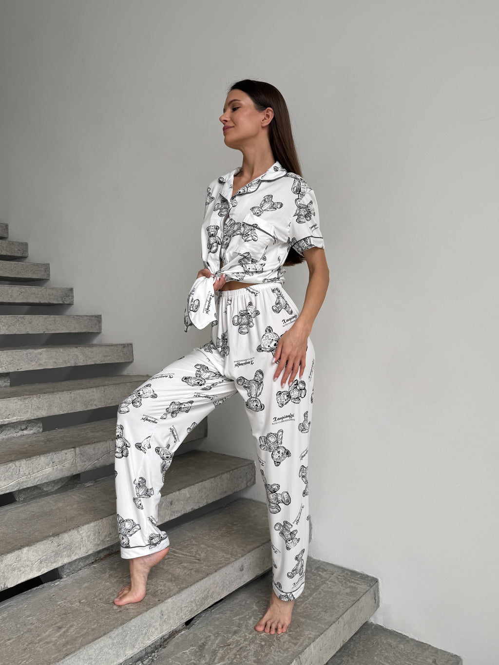 Cozy Teddy Pajama Set