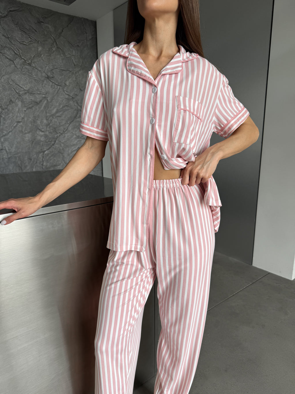 Pink Stripe Dream Pajama Set