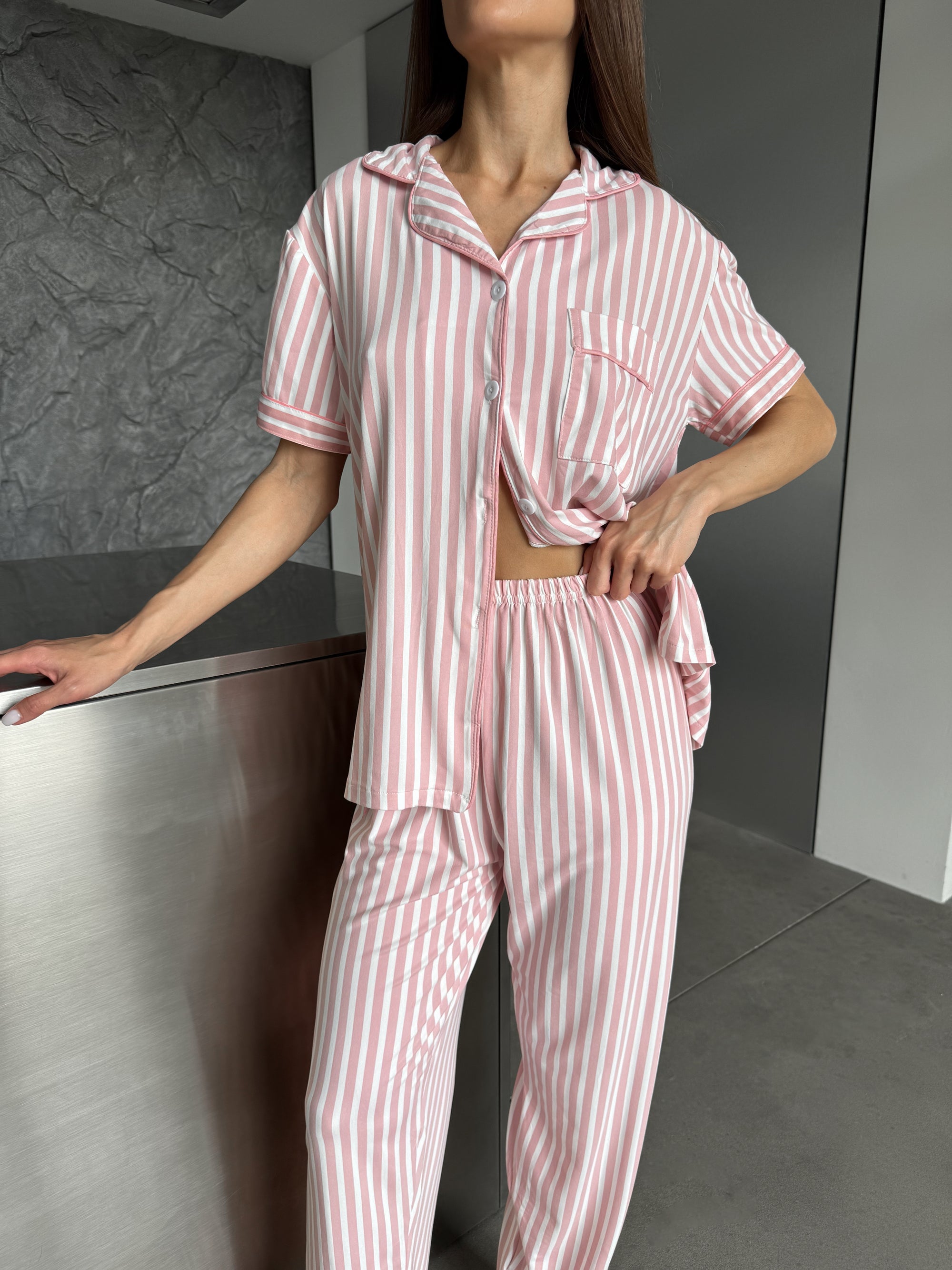 Pink Stripe Dream Pajama Set