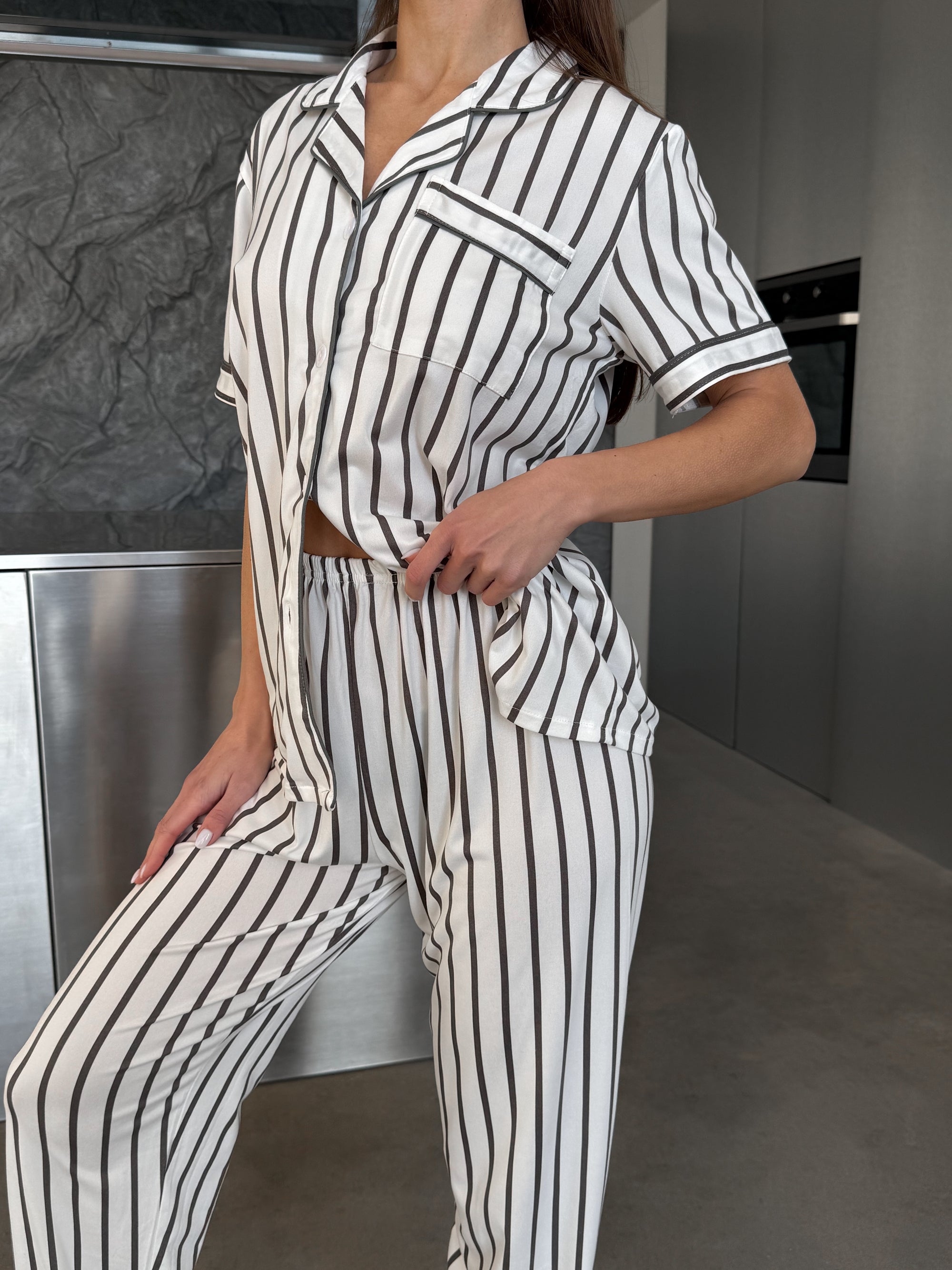 Modern Stripe Pajama Set